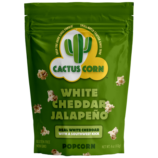 White Cheddar Jalapeno Wholesale 18-Pack image 1 | Cactus Corn Gourmet Popcorn