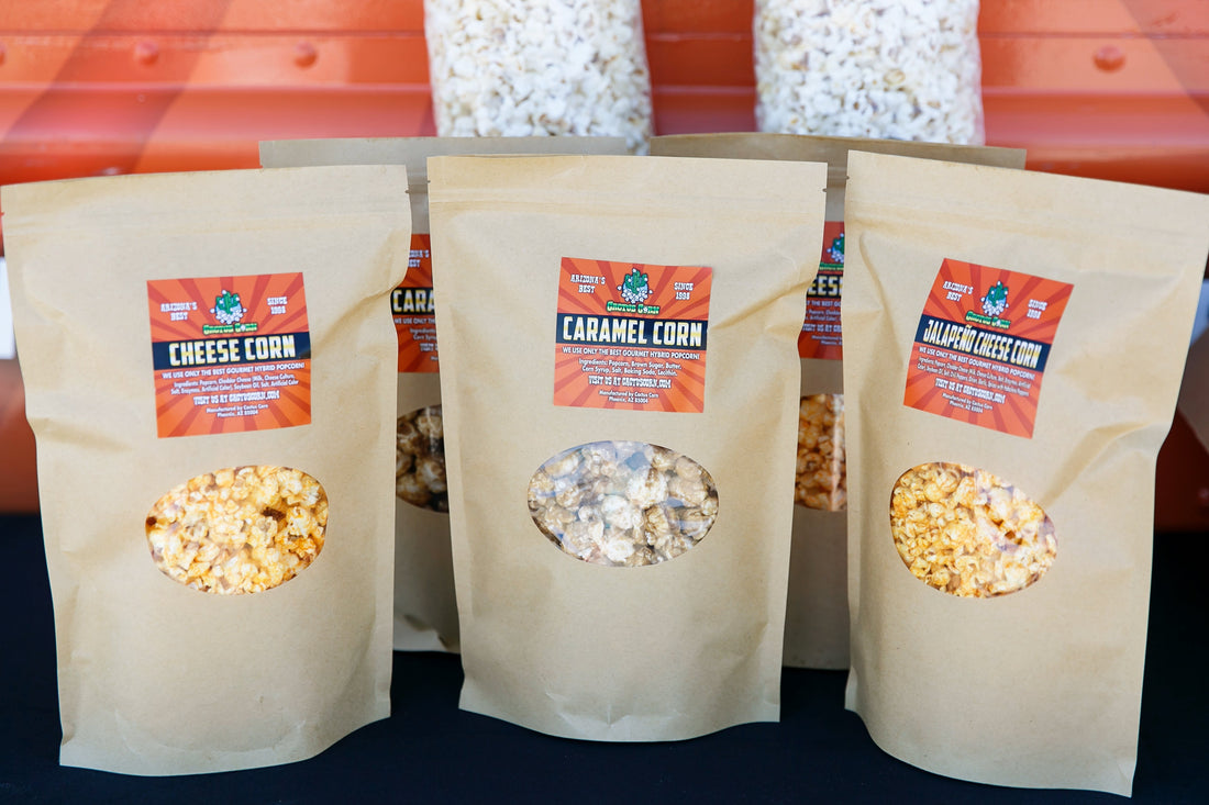 Cactus Corn popcorn bags given as Arizona back to school teacher gifts