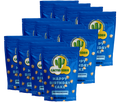 Twelve bags of Cactus Corn Happy Birthday Cake popcorn, the 12-pack