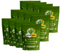 Twelve bags of Cactus Corn White Cheddar Jalapeño popcorn, the 12-pack