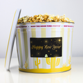Happy New Year Popcorn Gift Tin image 1 | Cactus Corn Gourmet Popcorn