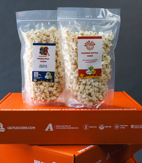 Popcorn of the Month Subscription product shot | Cactus Corn Gourmet Popcorn