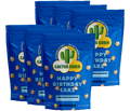 Six bags of Cactus Corn Happy Birthday Cake popcorn, the 6-pack