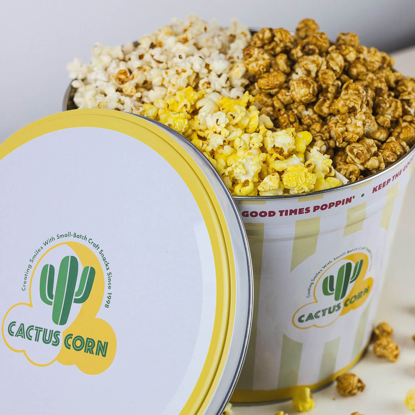 White Cheddar Jalapeno popcorn closeup