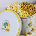 White Cheddar Jalapeno popcorn closeup
