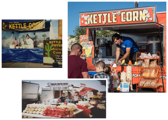 Three different Cactus Corn Stands and Locations