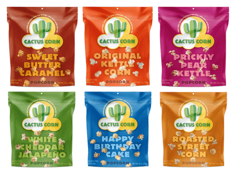 Create Your Own Cactus Corn Bundle 12-Pack image 1 | Cactus Corn Gourmet Popcorn